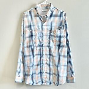Columbia PFG Long Sleeve Button Down Fishing Shirt